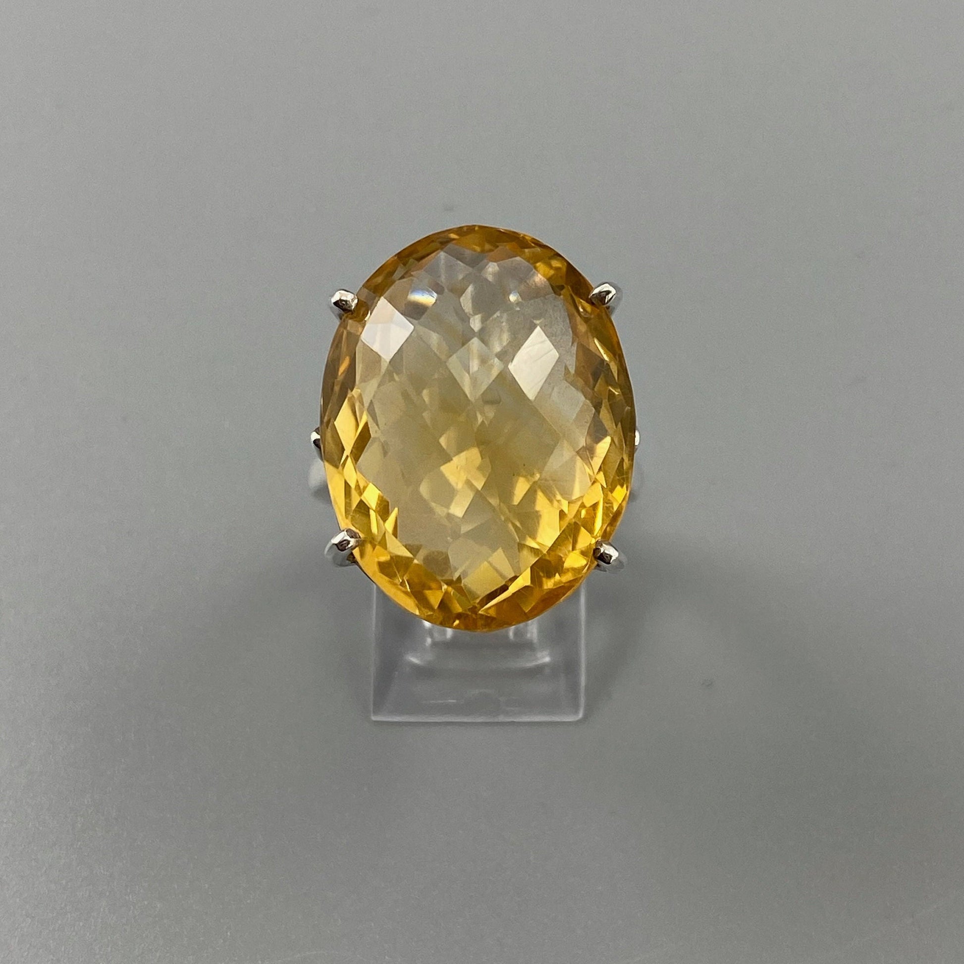 Buy Citrine ring yellow gemstone sterling silver jewelry online, ethically sourced at Mystic Earth Gems