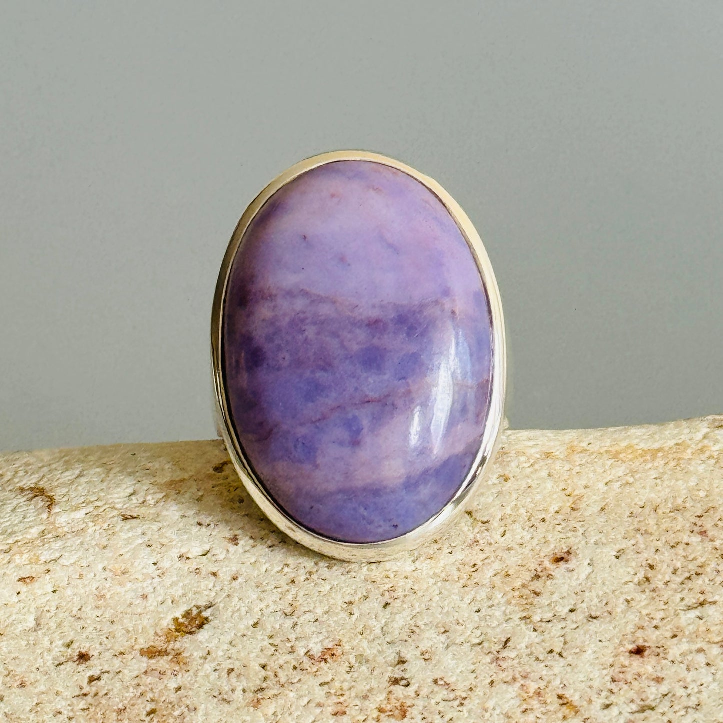 Lavender Jade Ring Purple