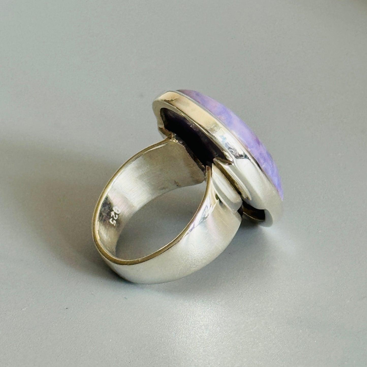 Lavender Jade Ring Purple
