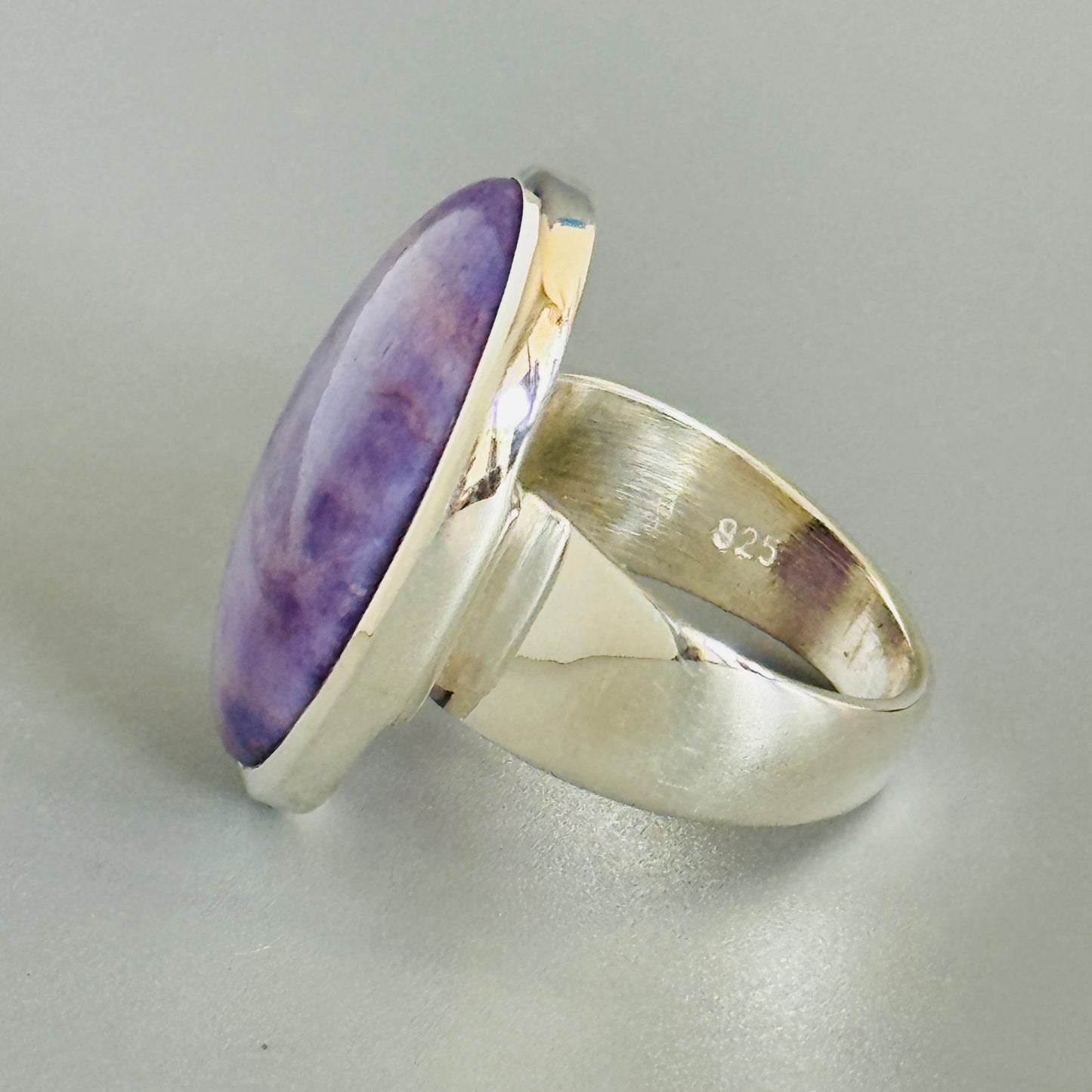 Lavender Jade Ring Purple
