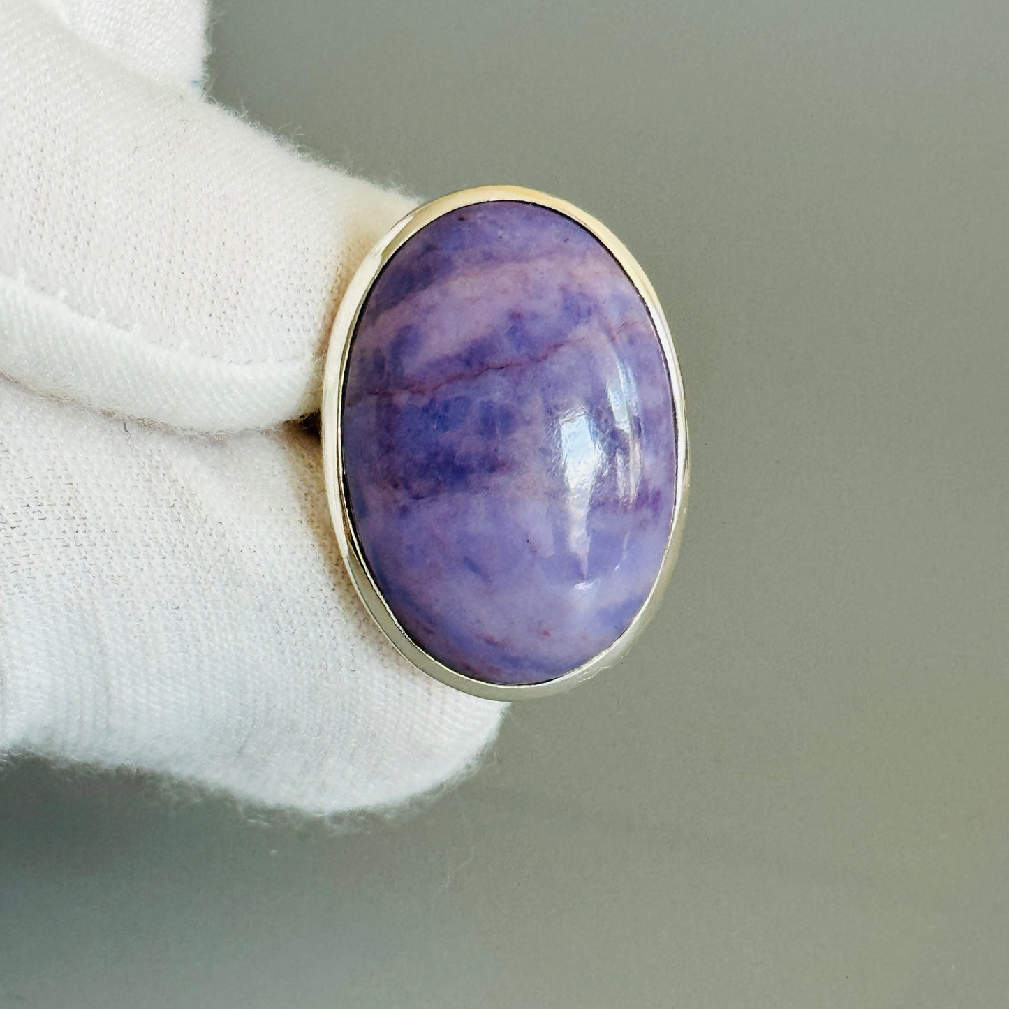 Lavender Jade Ring Purple