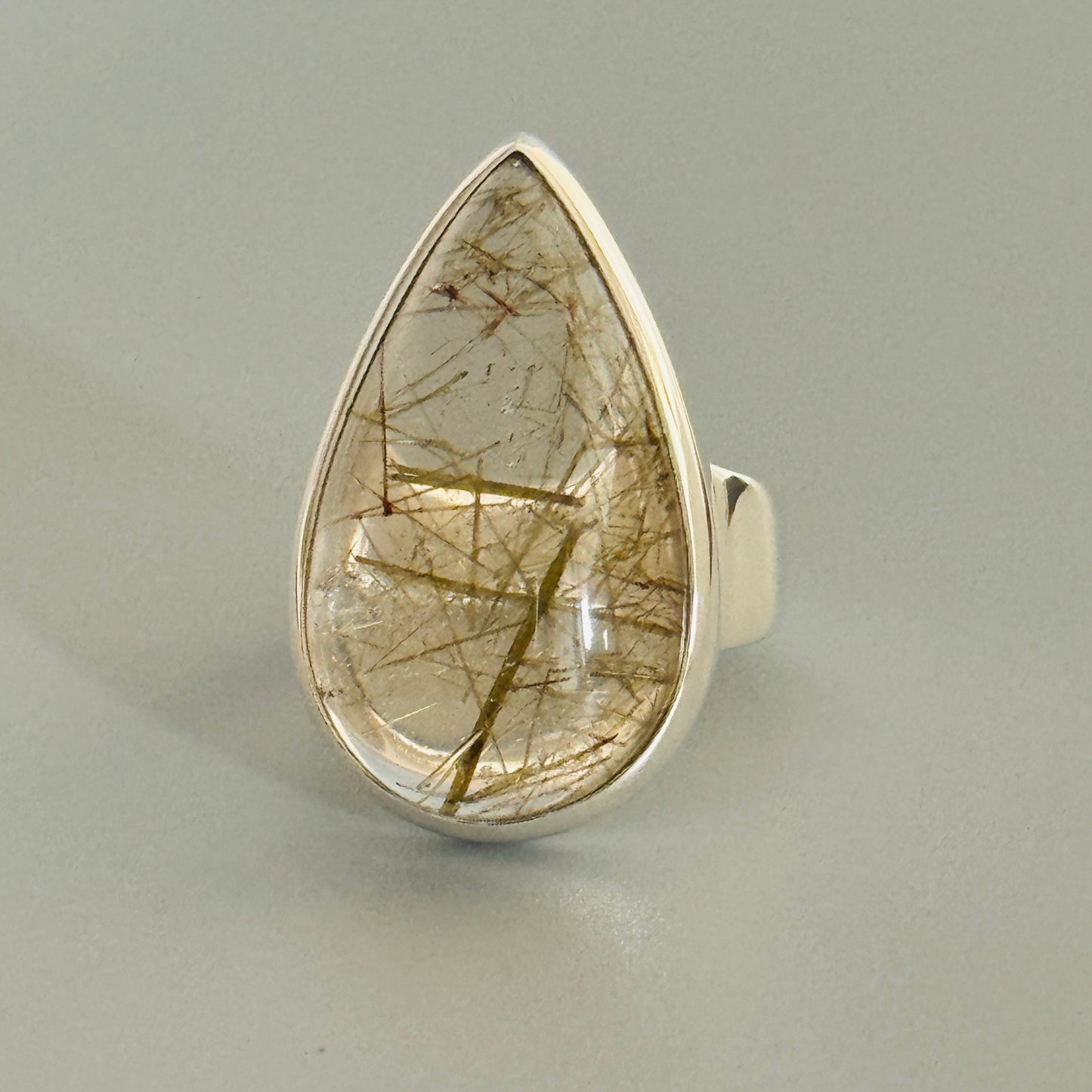 Rutile Quartz Handmade Ring