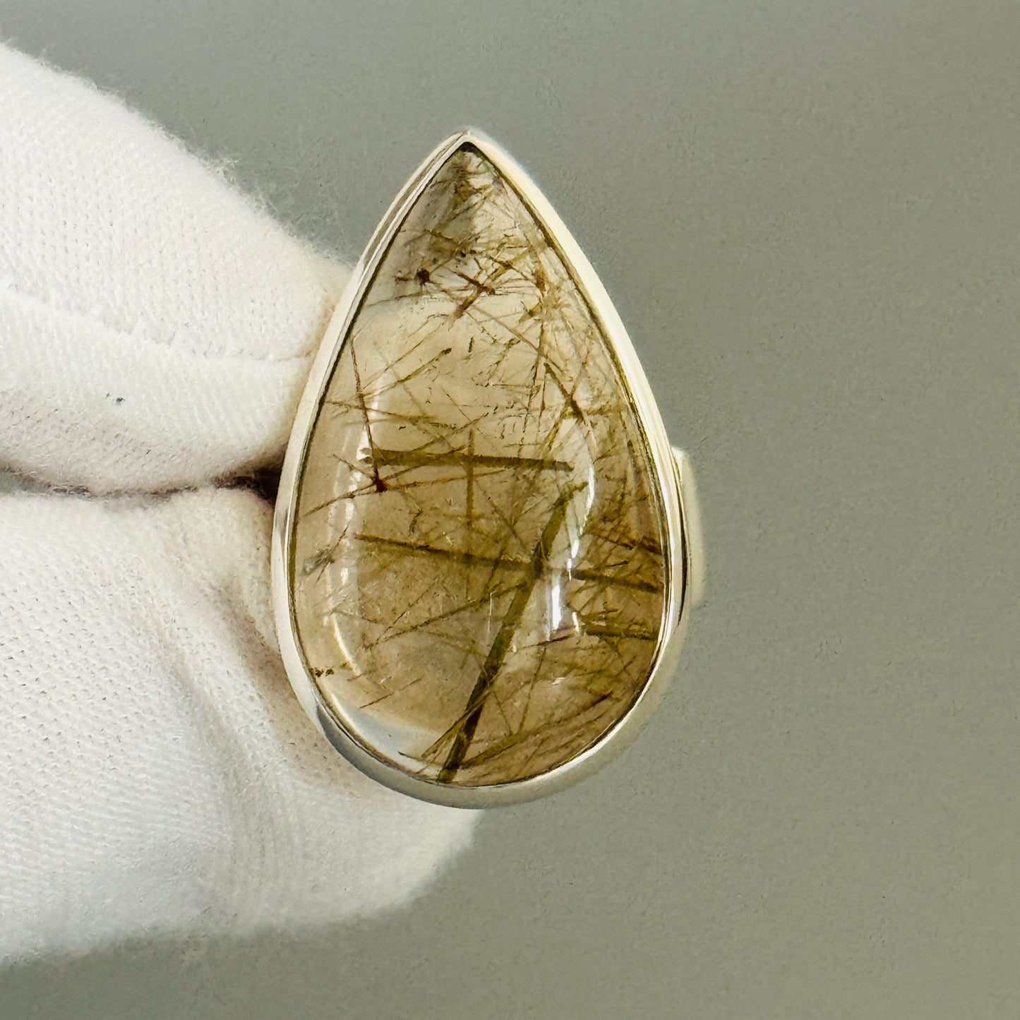 Rutile Quartz Handmade Ring
