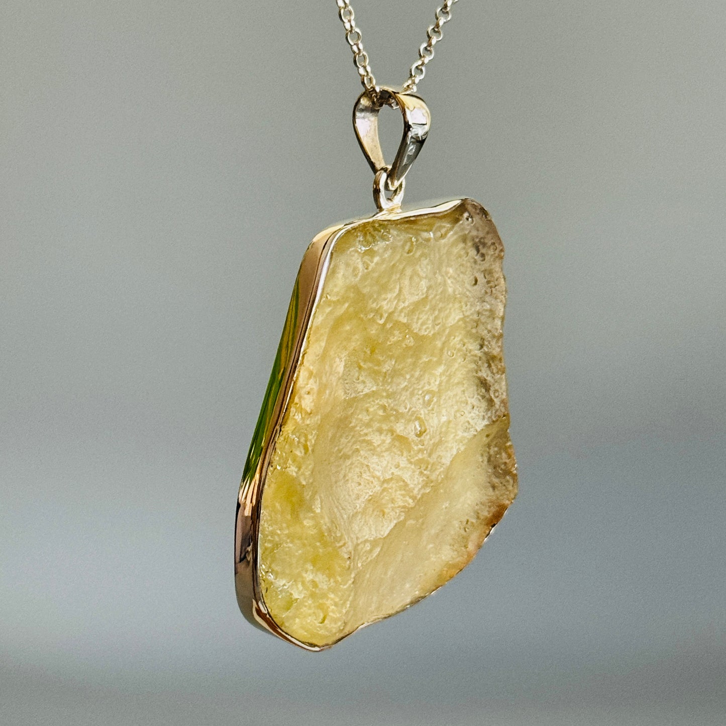 Rare Libyan Desert Glass Pendant