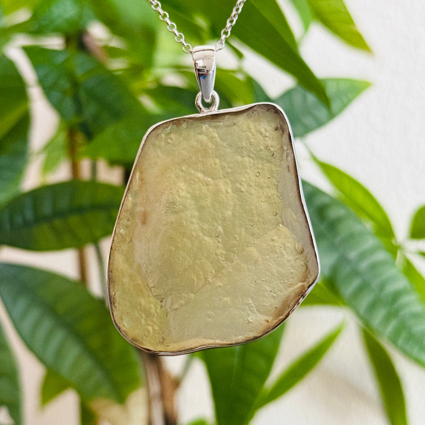 Rare Libyan Desert Glass Pendant