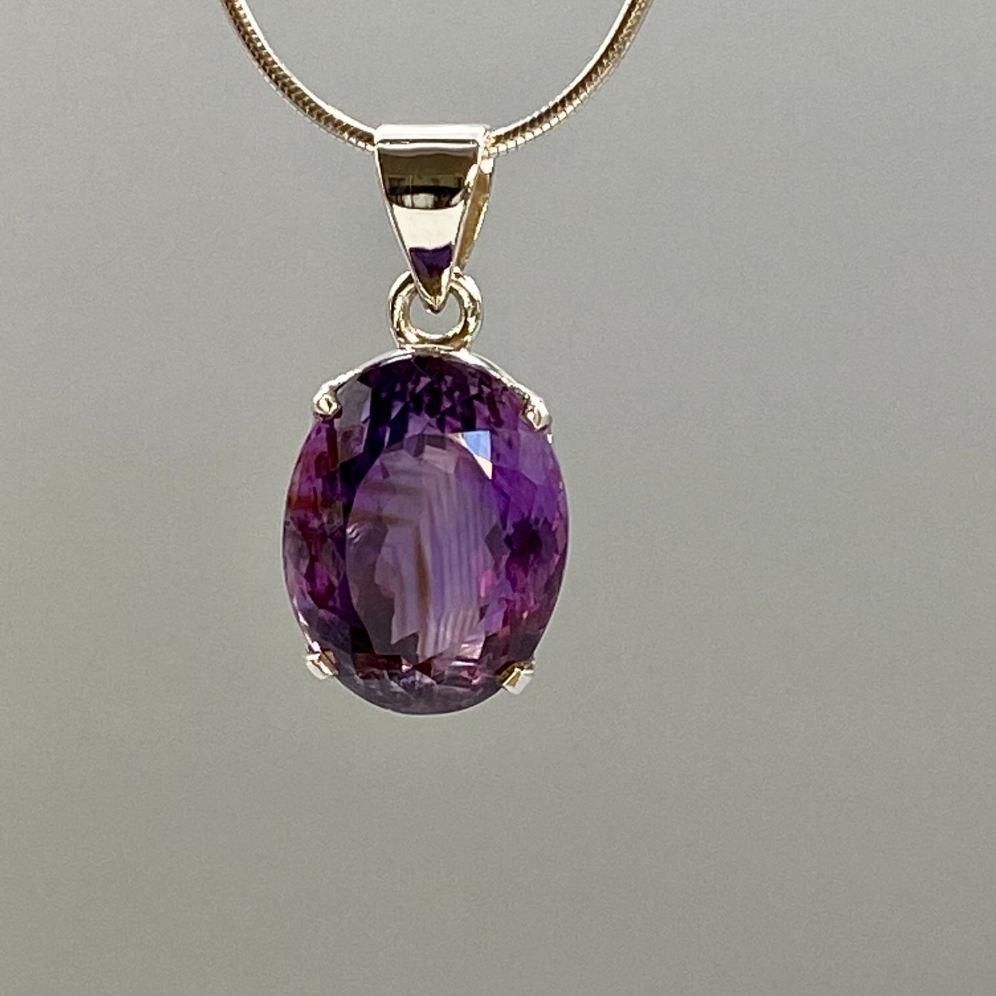 Amethyst Faceted Pendant