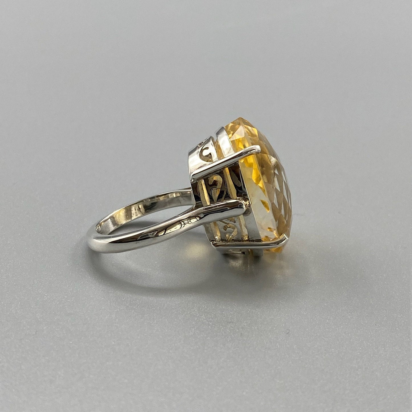 Citrine Silver Ring
