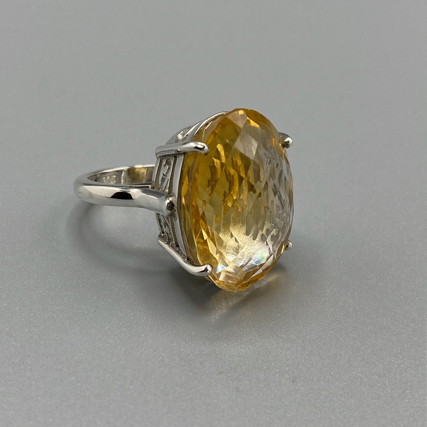 Citrine Silver Ring
