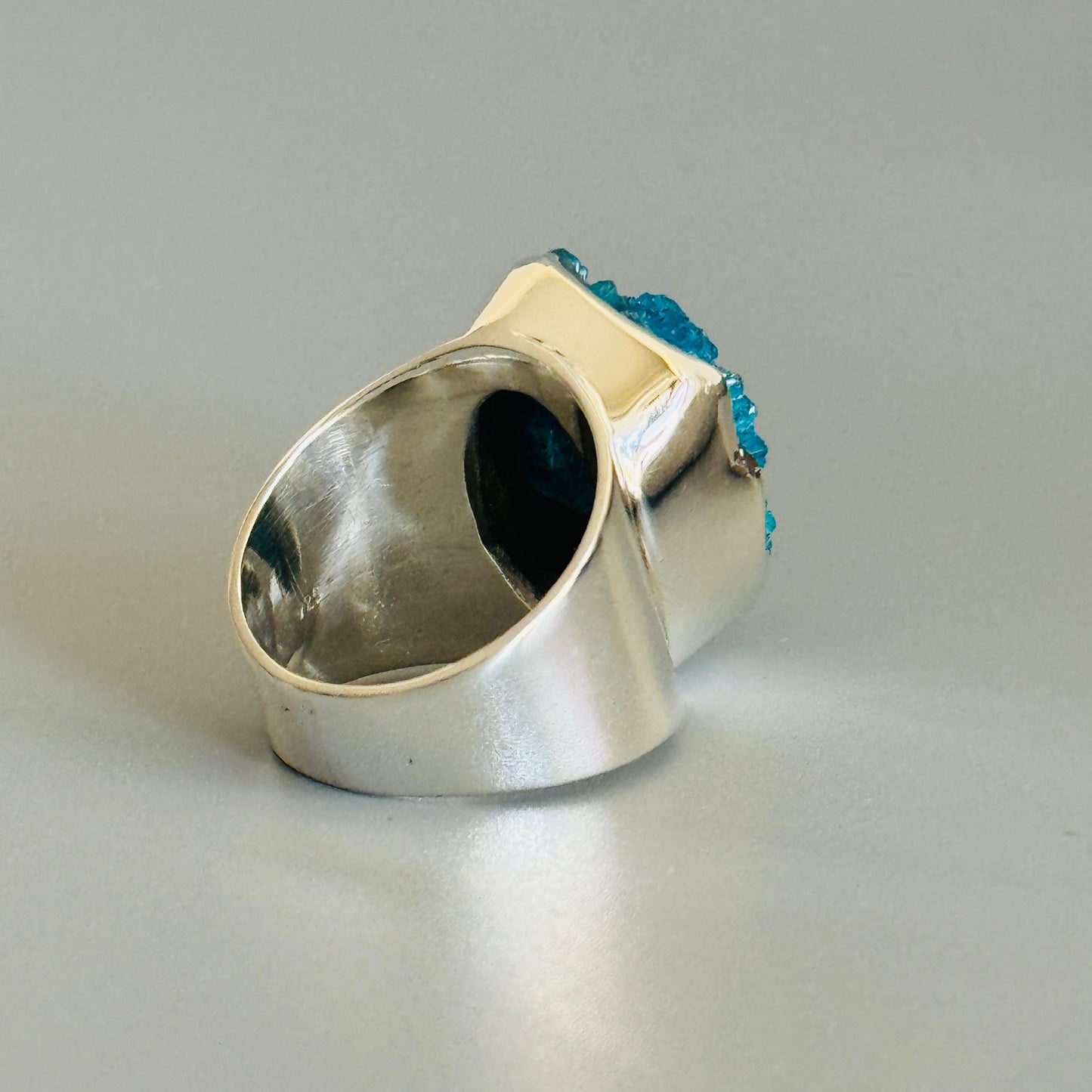 Cavansite Druzy Ring