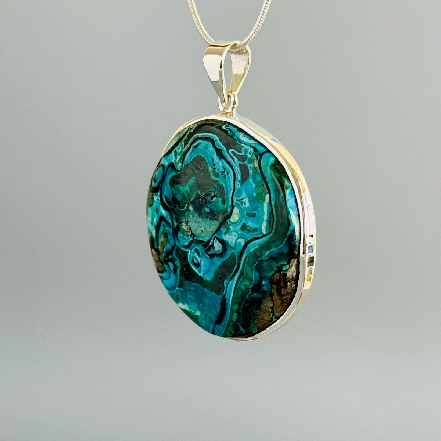 Chrysocolla Malachite Pendant