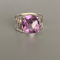 Buy Amethyst ring purple gemstone sterling silver jewelry online, ethically sourced at Mystic Earth Gems