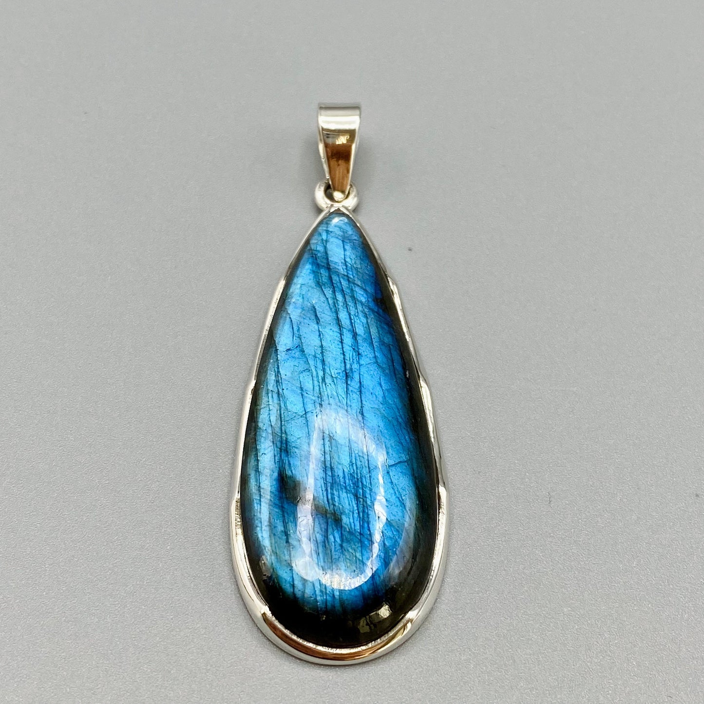 Buy Labradorite blue pendant gemstone sterling silver jewelry online, ethically sourced at Mystic Earth Gems