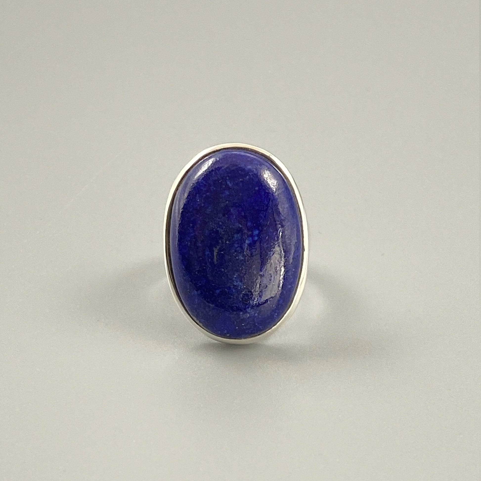 Buy Lapis Lazuli ring blue gemstone sterling silver jewelry online, ethically sourced at Mystic Earth Gems