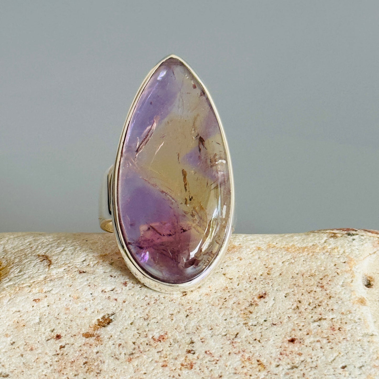 Ametrine Natural Gemstone Ring