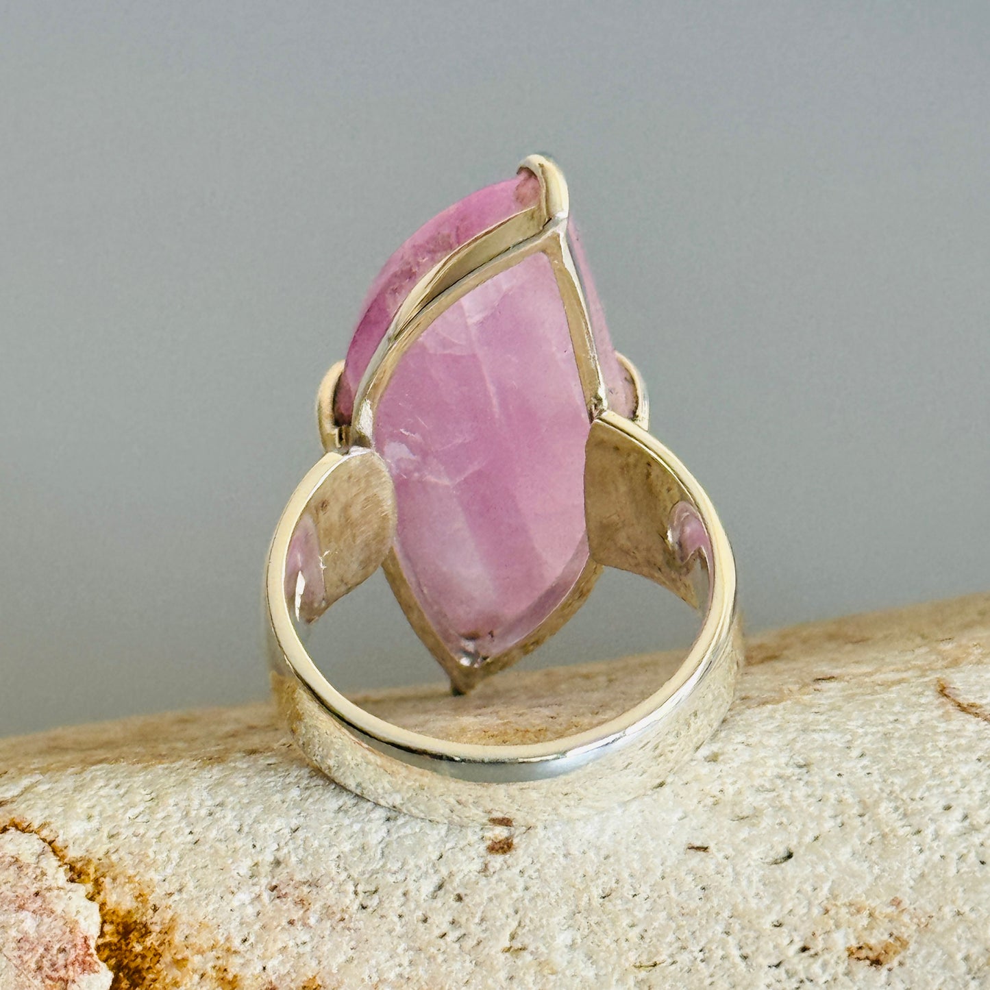 Kunzite Cabochon Ring