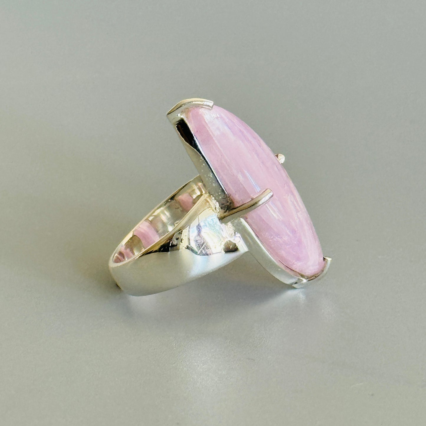 Kunzite Cabochon Ring