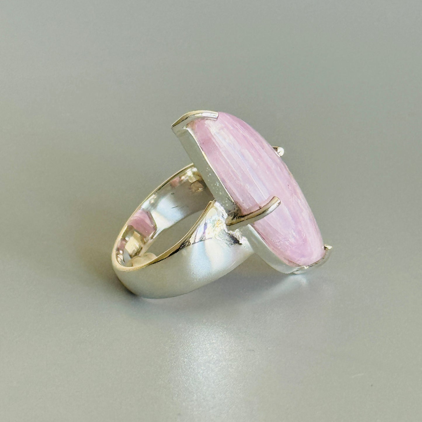 Kunzite Cabochon Ring