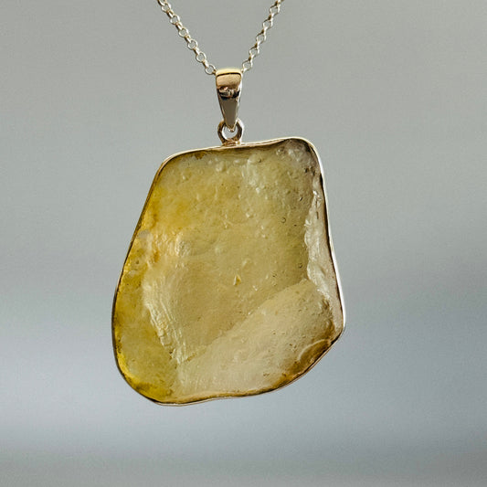 Rare Libyan Desert Glass Pendant