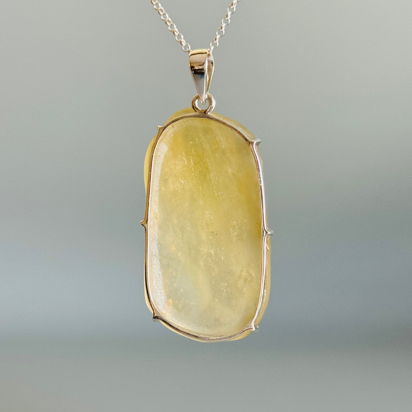 Rare Natural Libyan Desert Glass Pendant