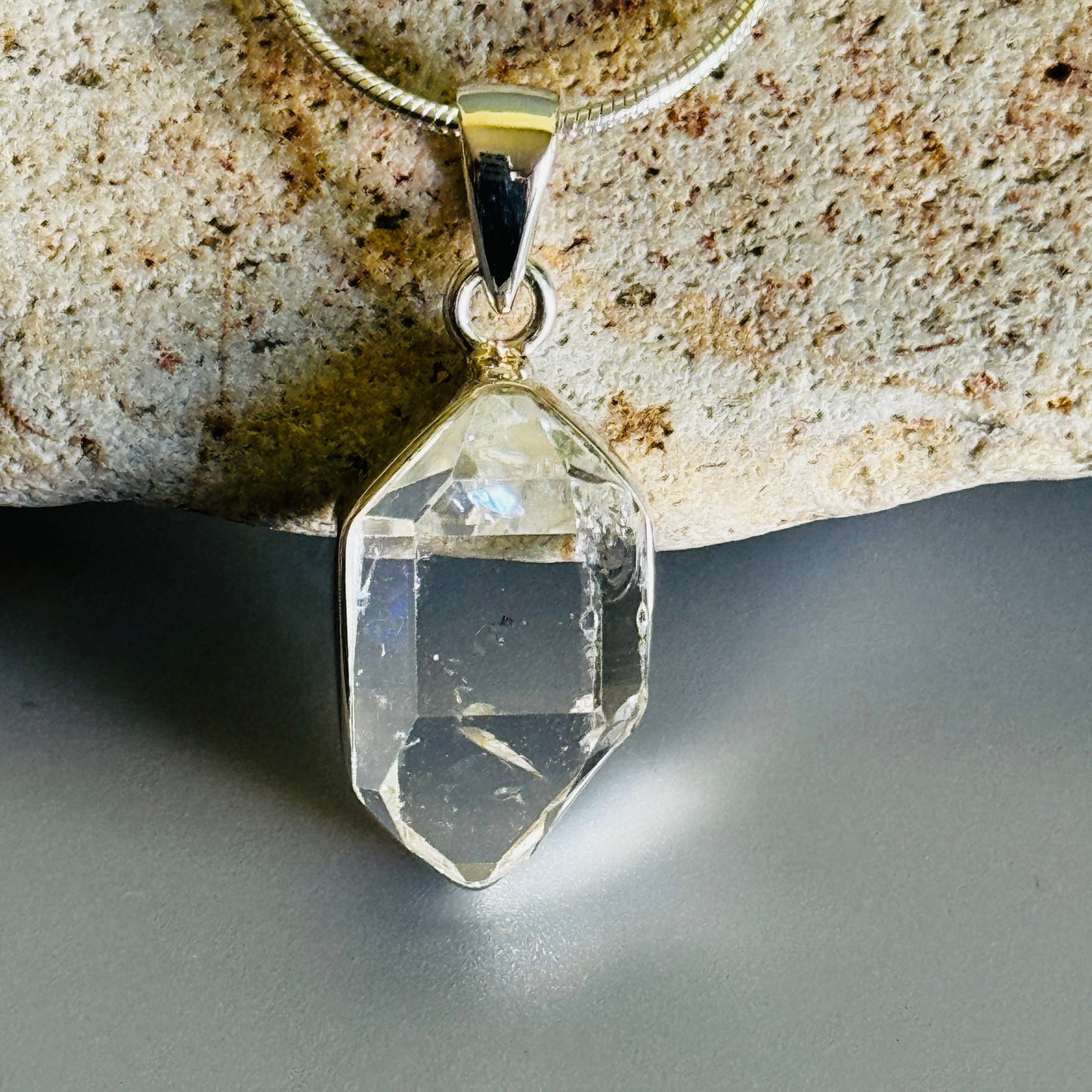 Herkimer Diamond Rough Pendant