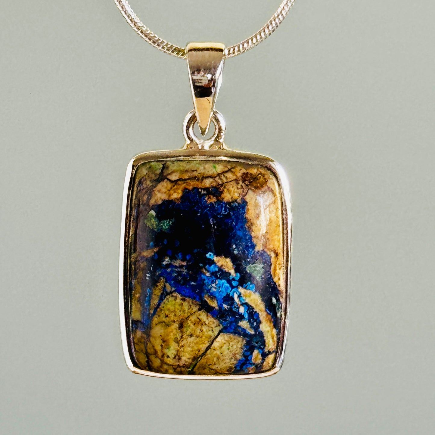 Azurite Malachite Natural Pendant