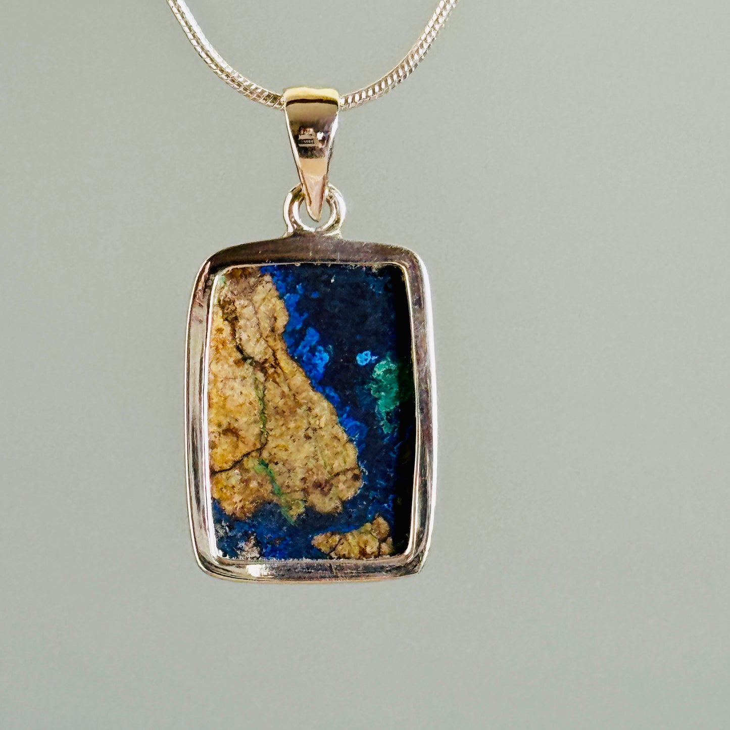 Azurite Malachite Natural Pendant