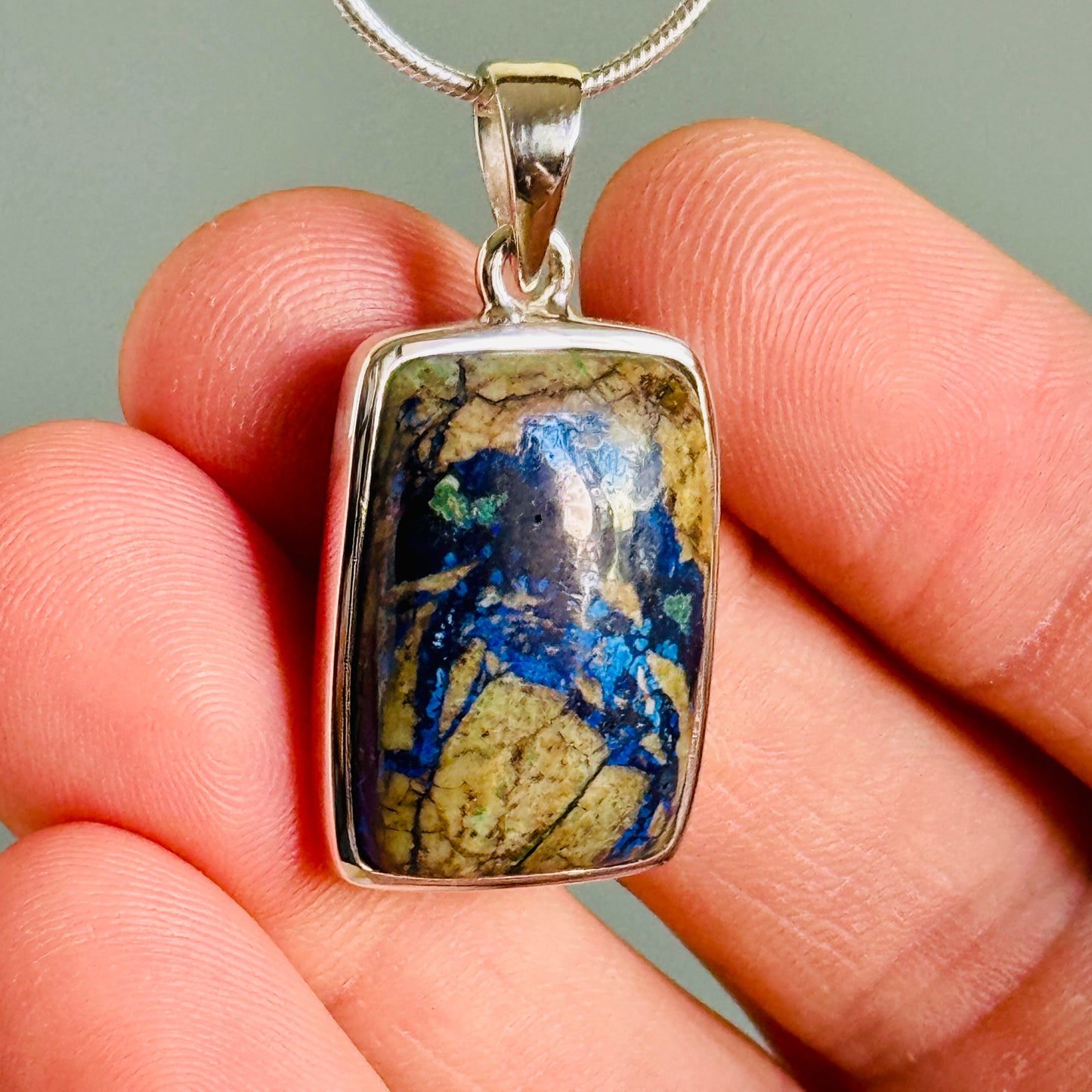 Azurite Malachite Natural Pendant