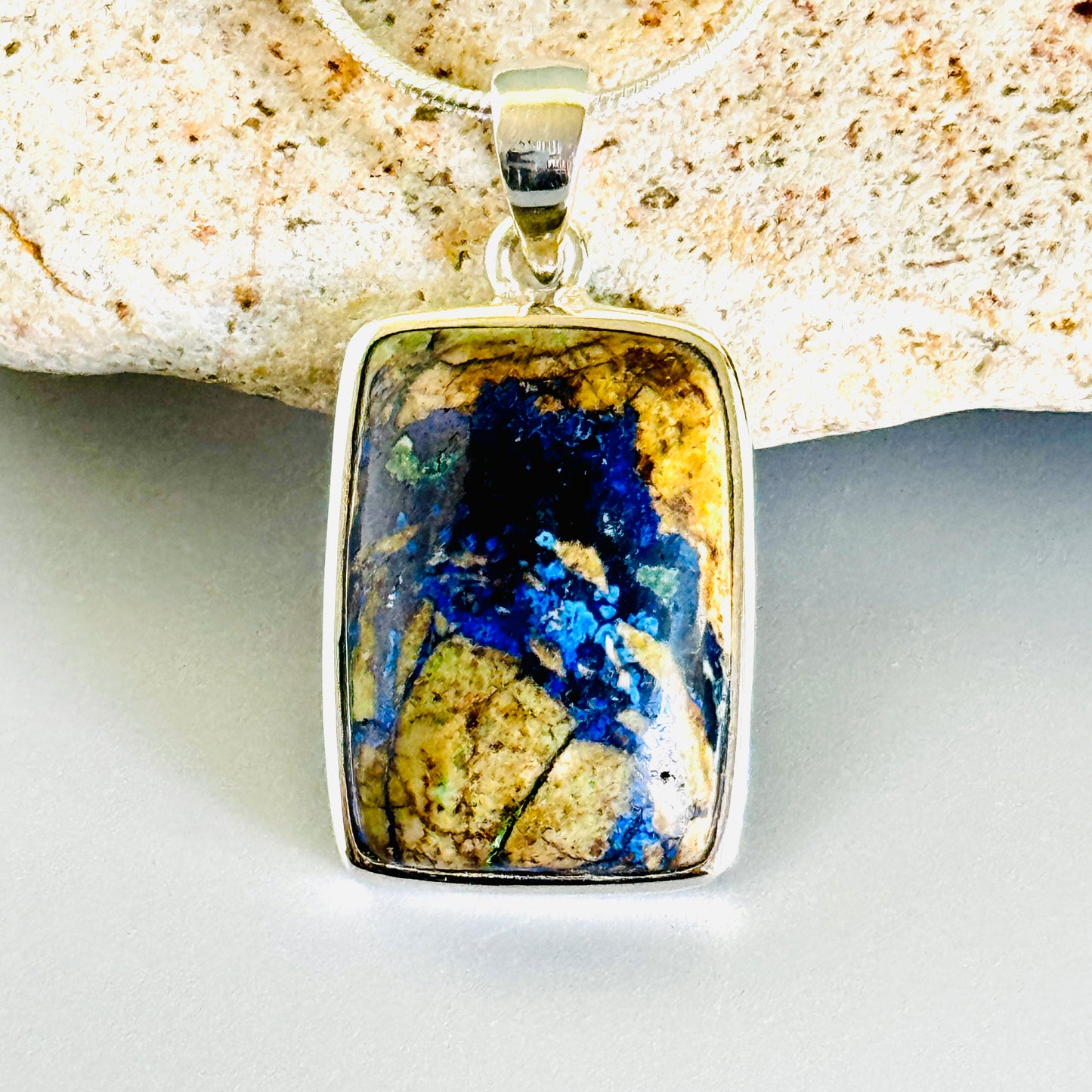 Azurite Malachite Natural Pendant