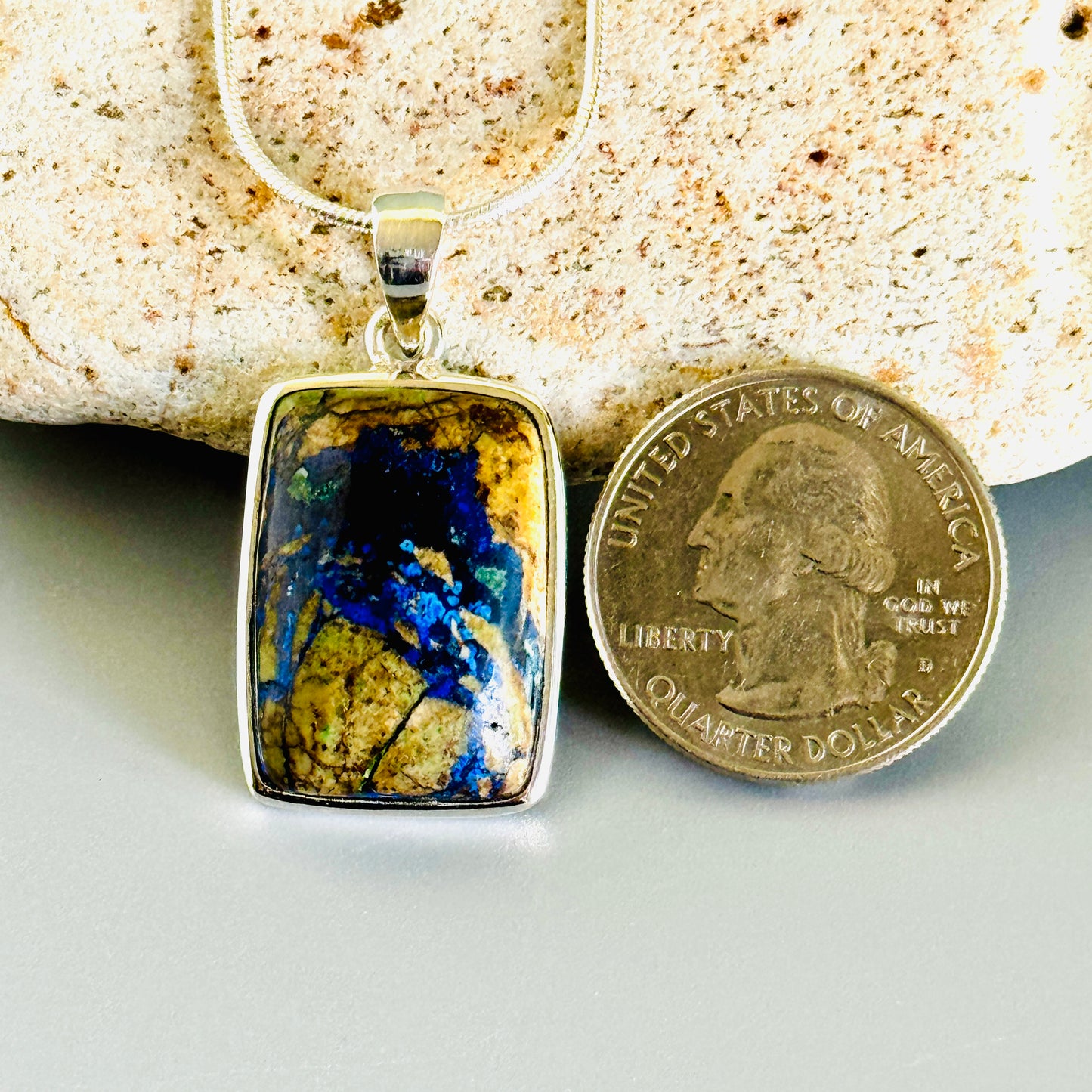 Azurite Malachite Natural Pendant