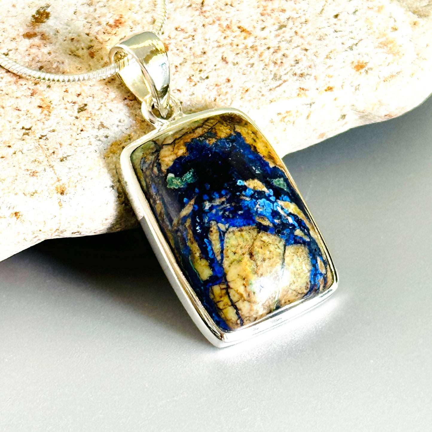 Azurite Malachite Natural Pendant