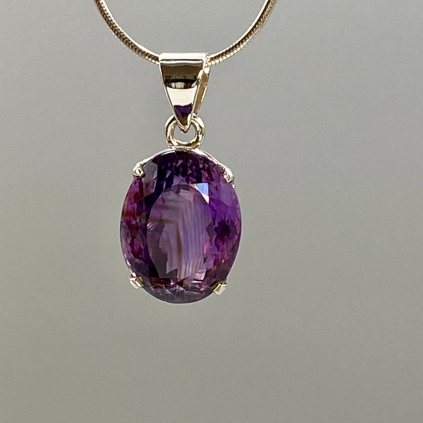 Amethyst Faceted Pendant