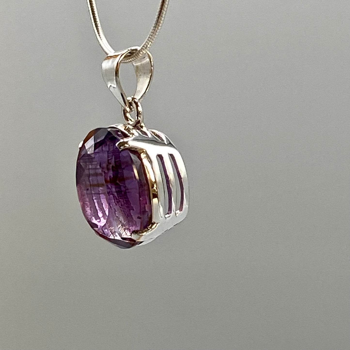 Amethyst Faceted Pendant