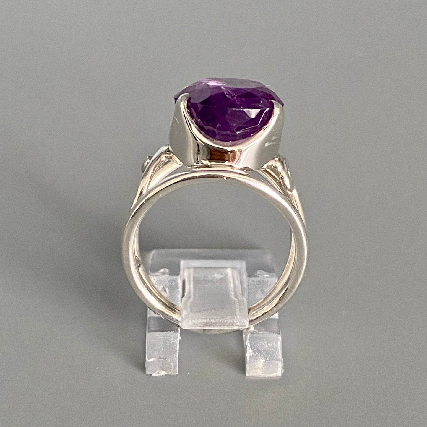 Amethyst Silver Handmade Ring