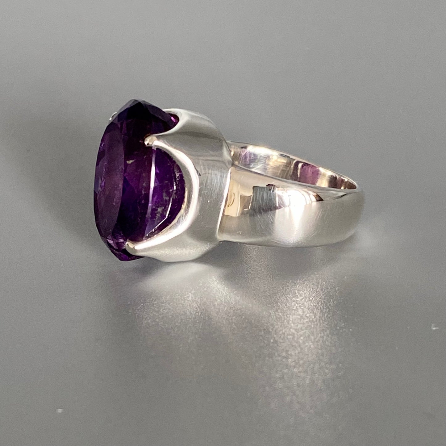 Amethyst Silver Ring