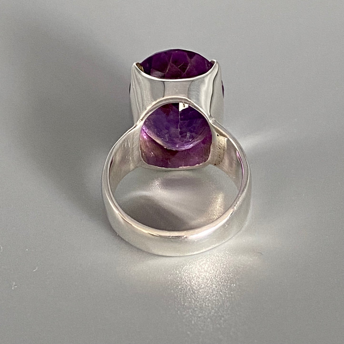 Amethyst Silver Ring