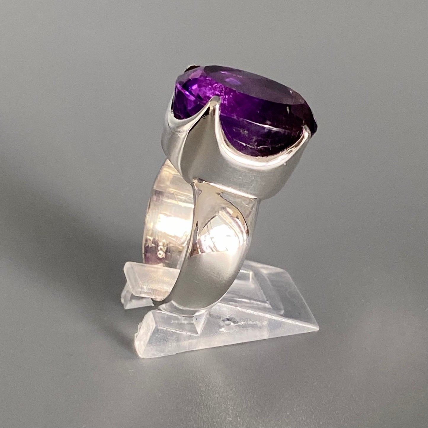 Amethyst Silver Ring