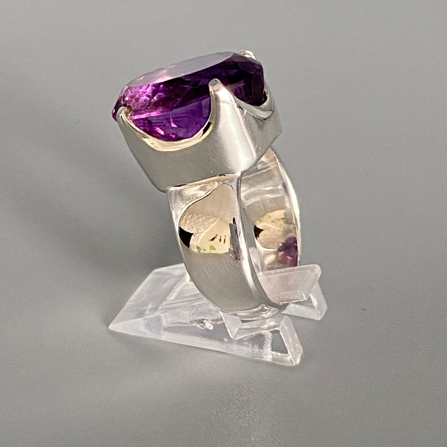 Amethyst Silver Ring