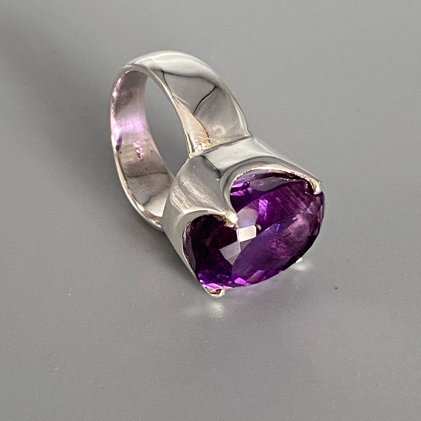 Amethyst Silver Ring