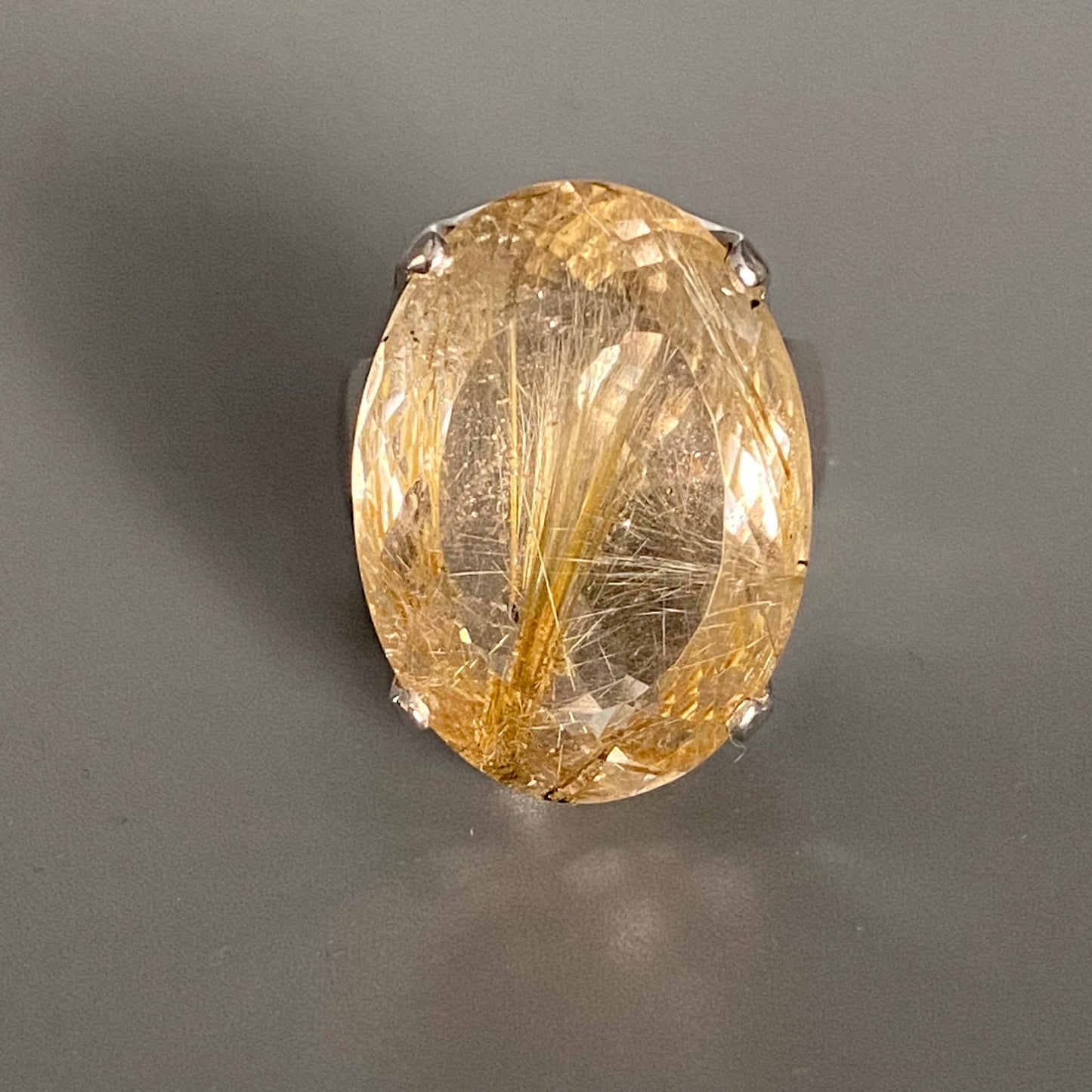 Rutile Quartz Ring