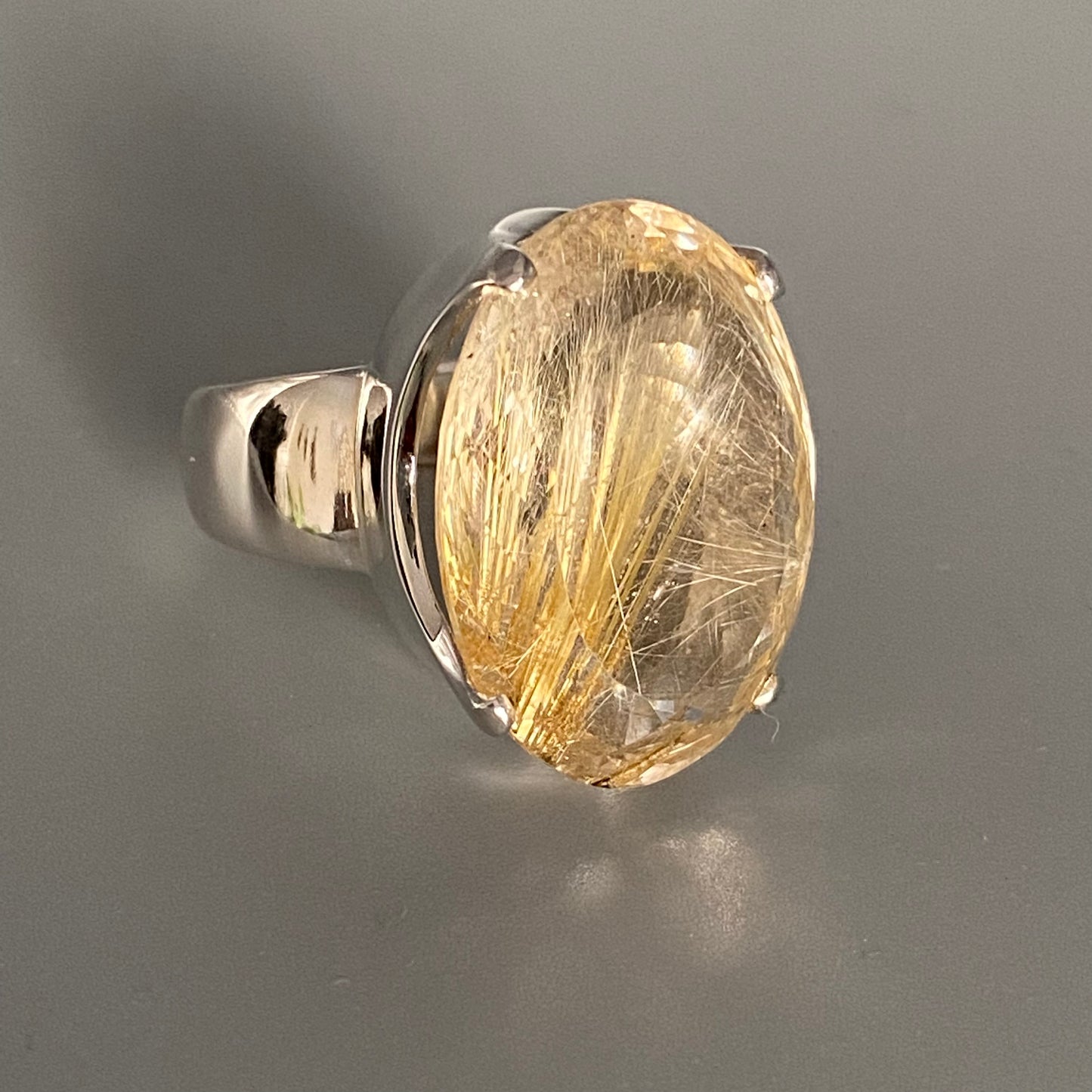 Rutile Quartz Ring