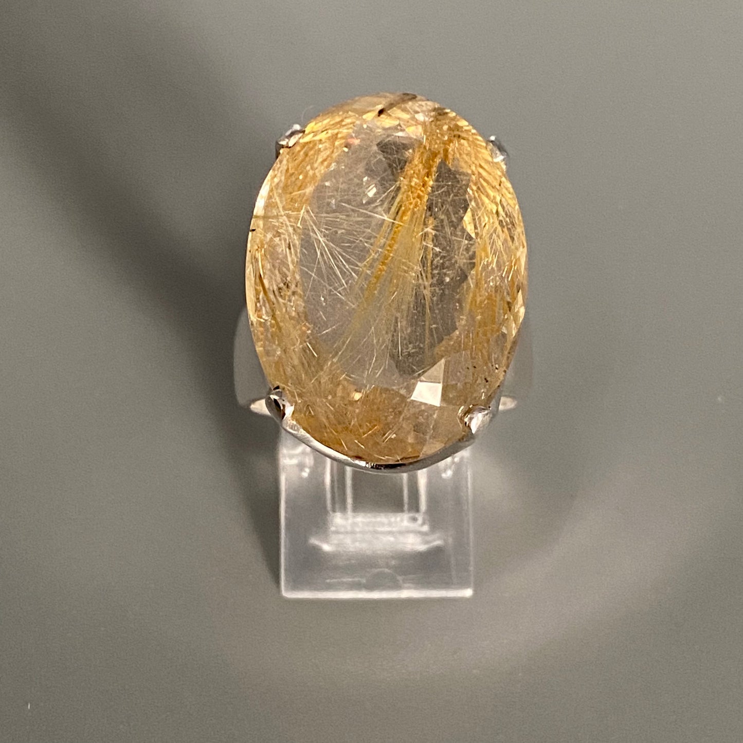 Rutile Quartz Ring