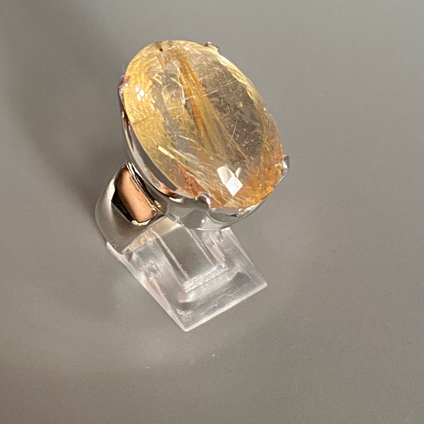 Rutile Quartz Ring