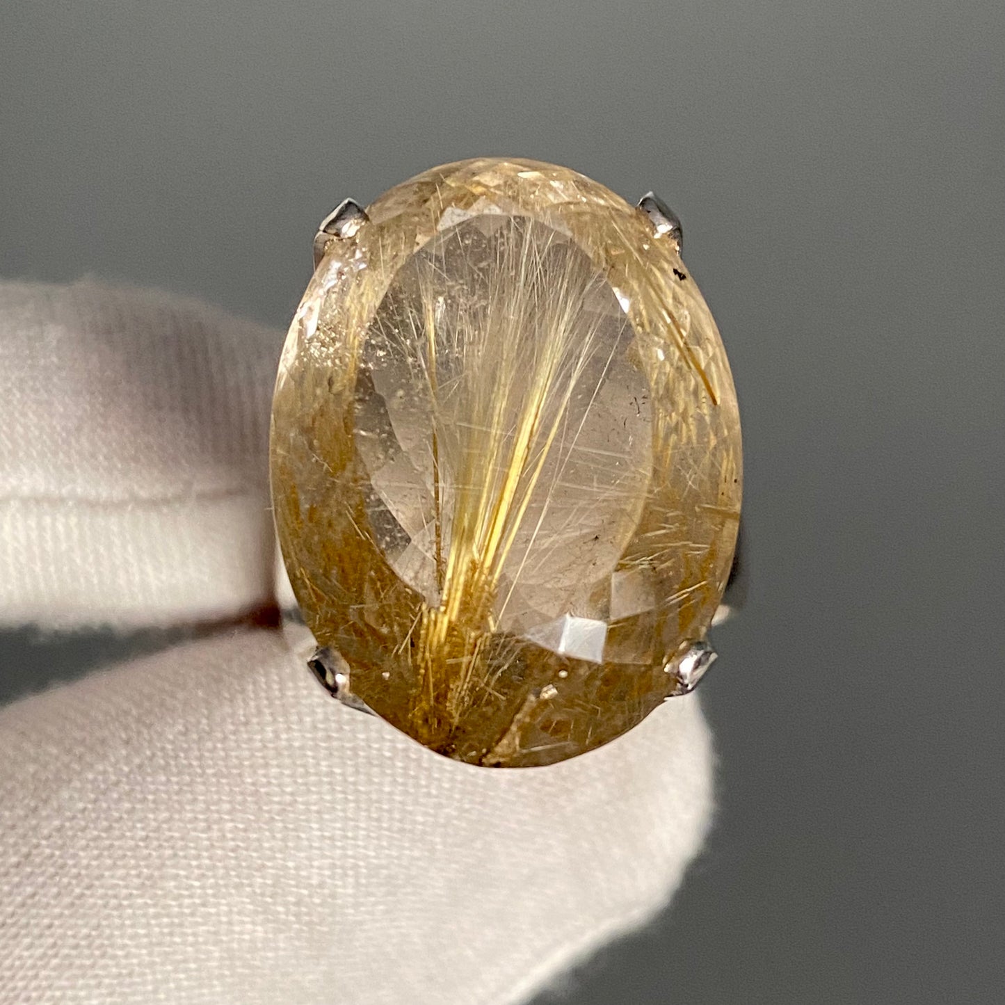 Rutile Quartz Ring