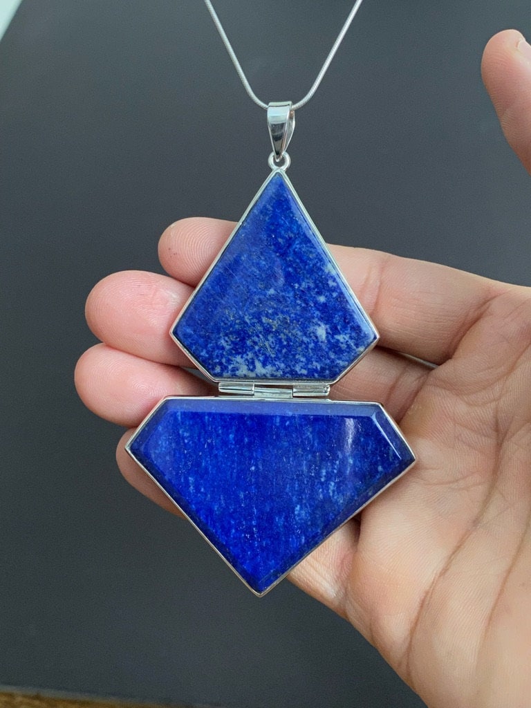 Lapis Lazuli Silver Sterling Pendant