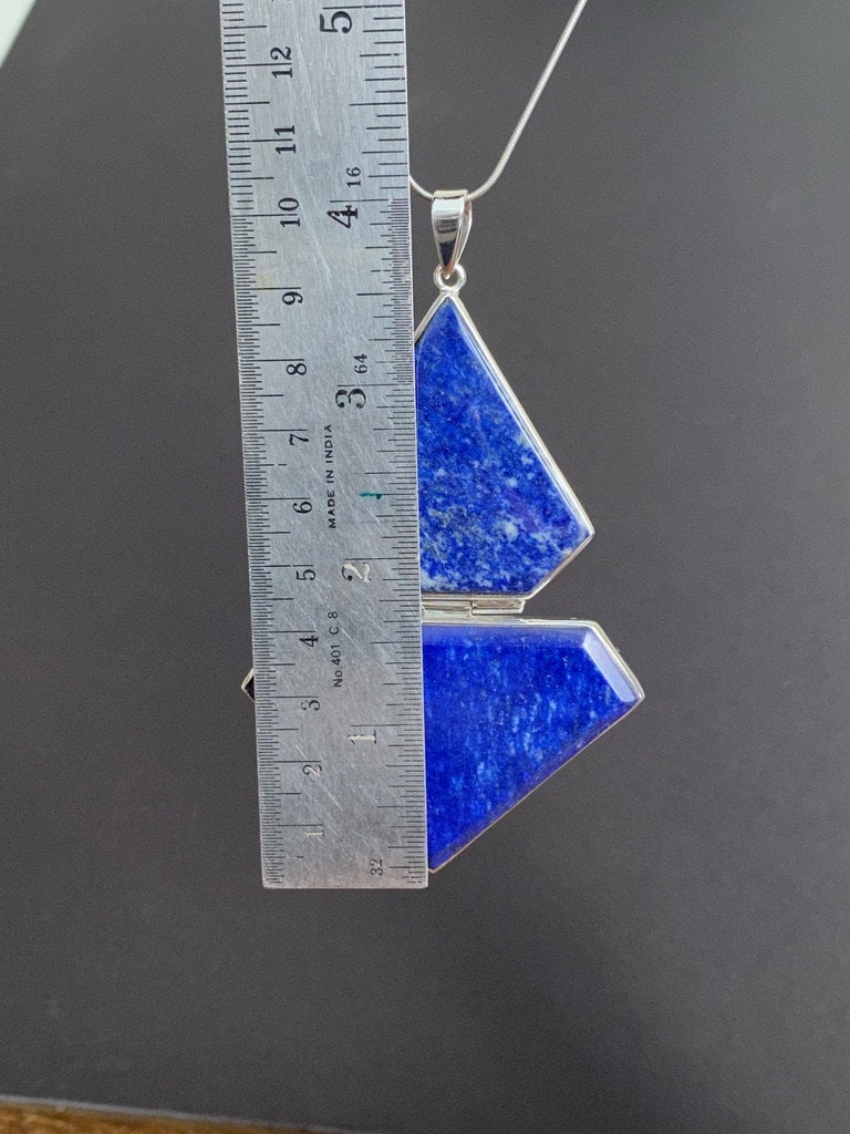 Lapis Lazuli Silver Sterling Pendant