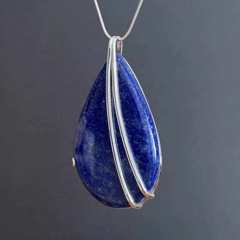 Lapis Lazuli Silver Pendant