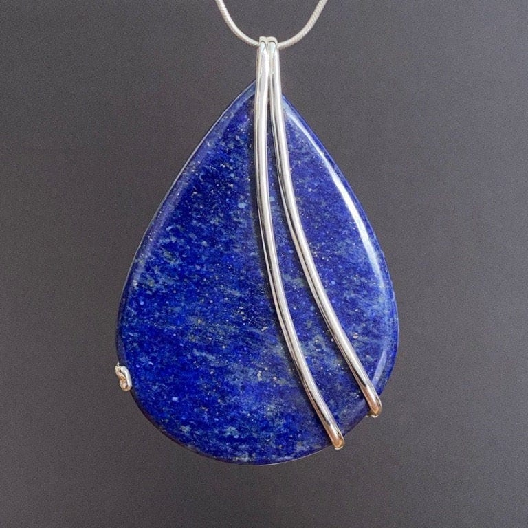 Lapis Lazuli Silver Pendant