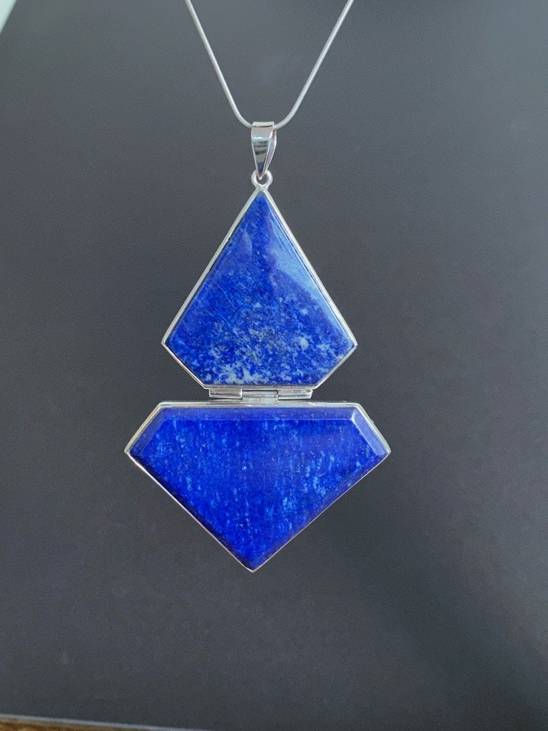 Lapis Lazuli Silver Sterling Pendant