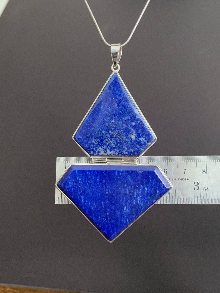 Lapis Lazuli Silver Sterling Pendant