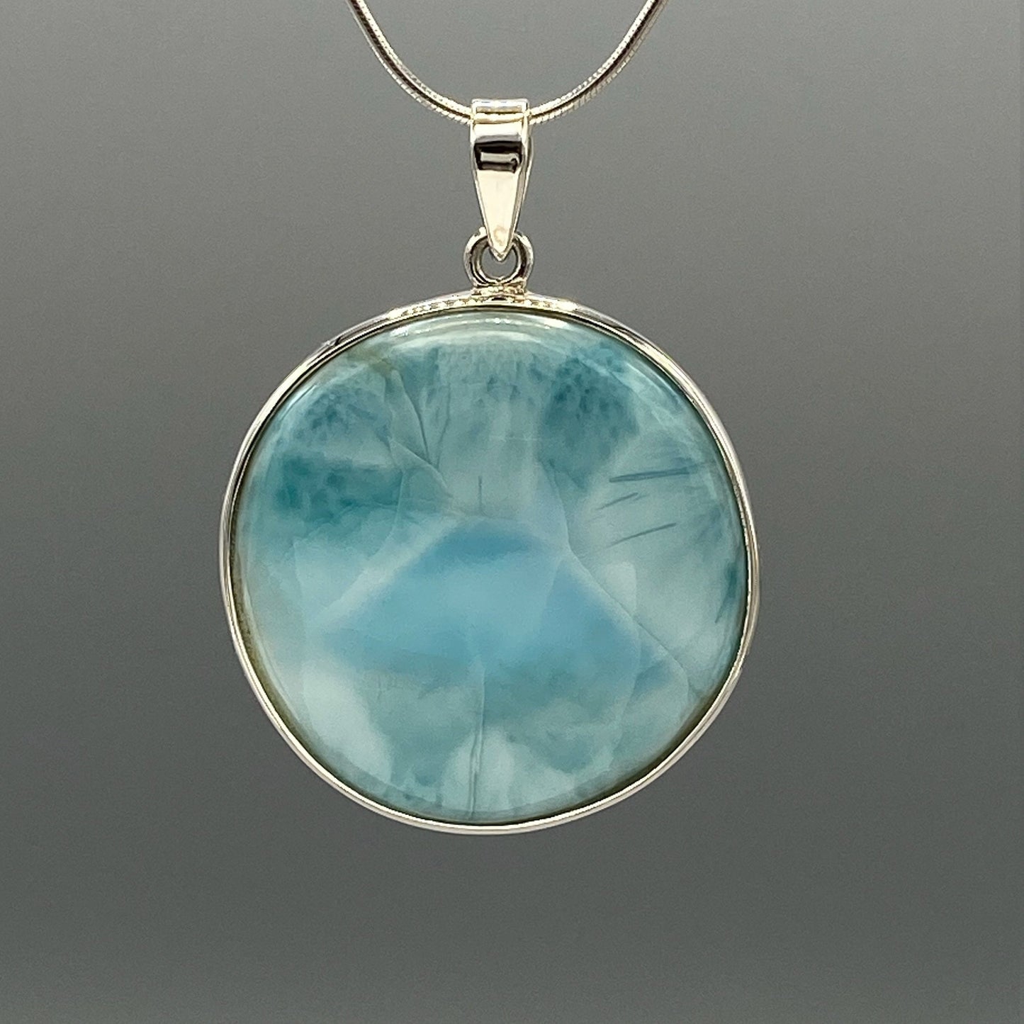 Natural Larimar Pendant